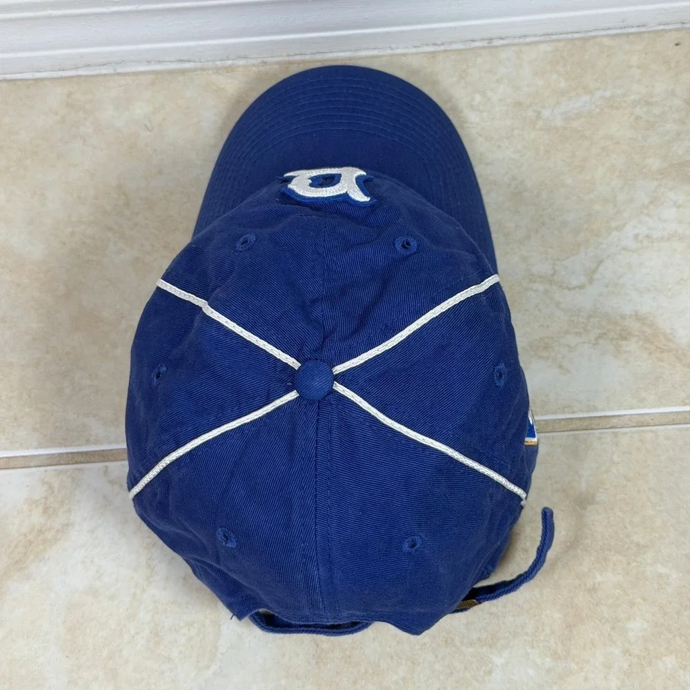 47 Brand Brooklyn Dodgers Hat Blue Jackie Robinson 42 Piping Embroidered Cap
